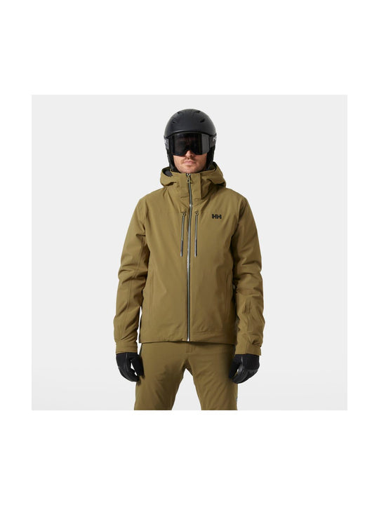 Kurtka narciarska męska HELLY HANSEN ALPHA LIFALOFT JACKET brązowa
