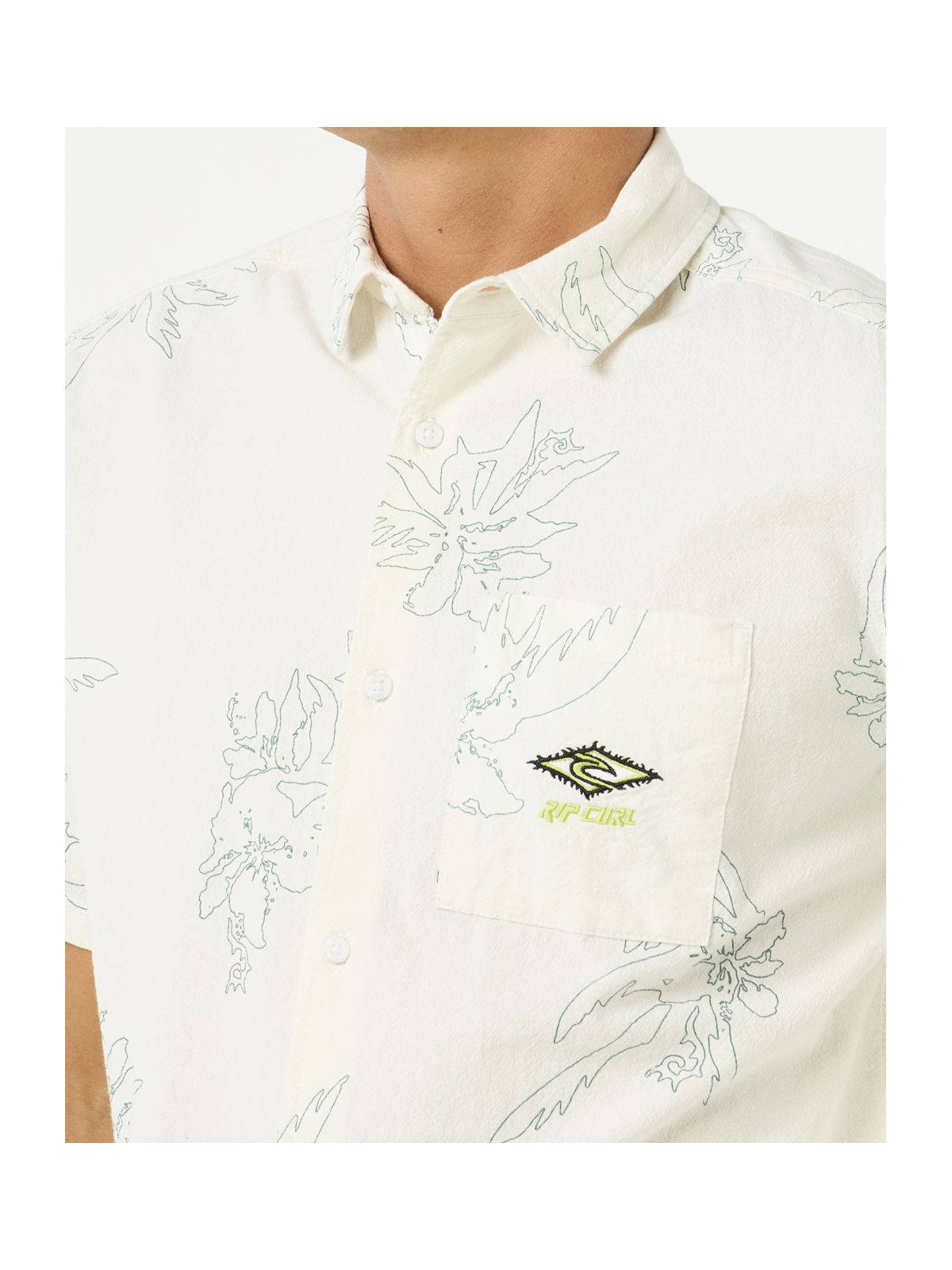 Koszula RIP CURL Raw Energy S/S Shirt turkusowy