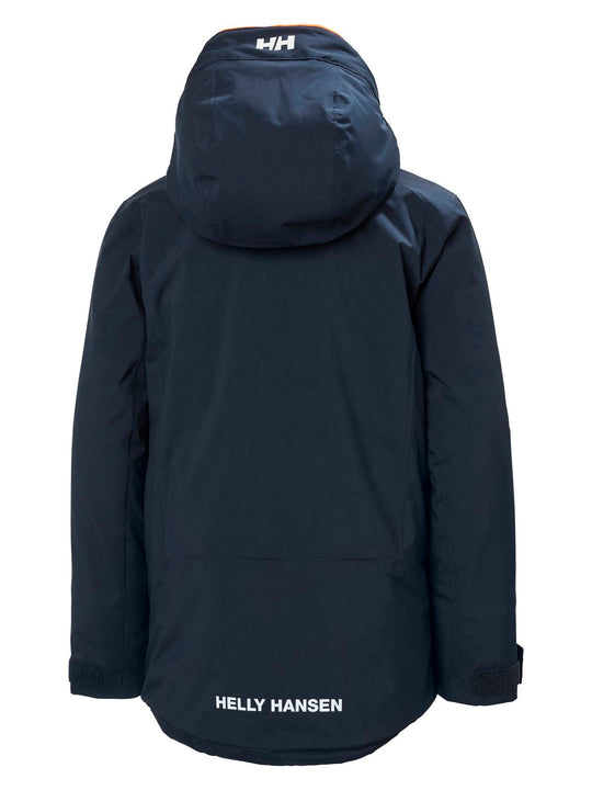 Kurtka narciarska dziecięca HELLY HANSEN JR ALPHA JACKET granatowa
