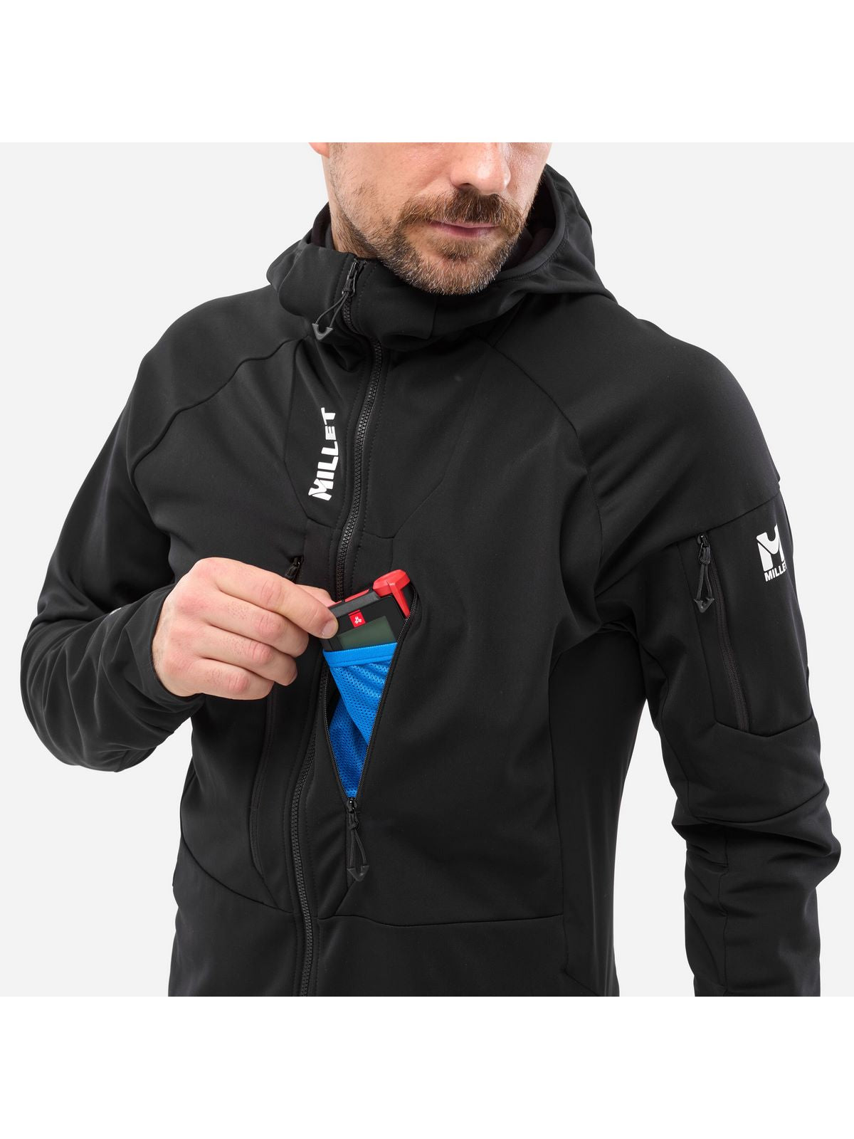 Kurtka narciarska męska MILLET M PIERRAENT HOODIE czarna