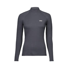 Koszulka narciarska damska POC W's Layer Merino Mock Neck Jersey szara
