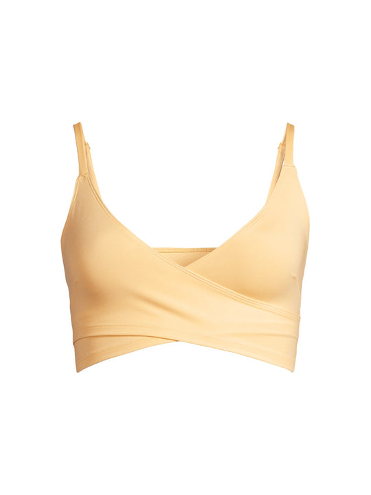 Top damski CASALL Cross Overlap Sports Top kolor żółty

