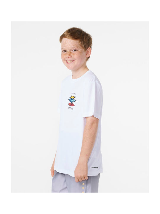 Lycra RIP CURL Icons Surflite Upf S/S Boy biały
