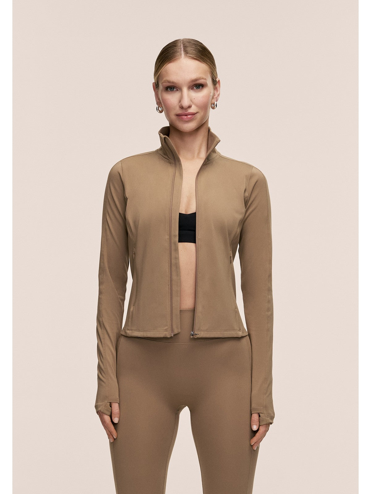 Kurtka damska CASALL Soft Touch Zip Jacket kolor zielony