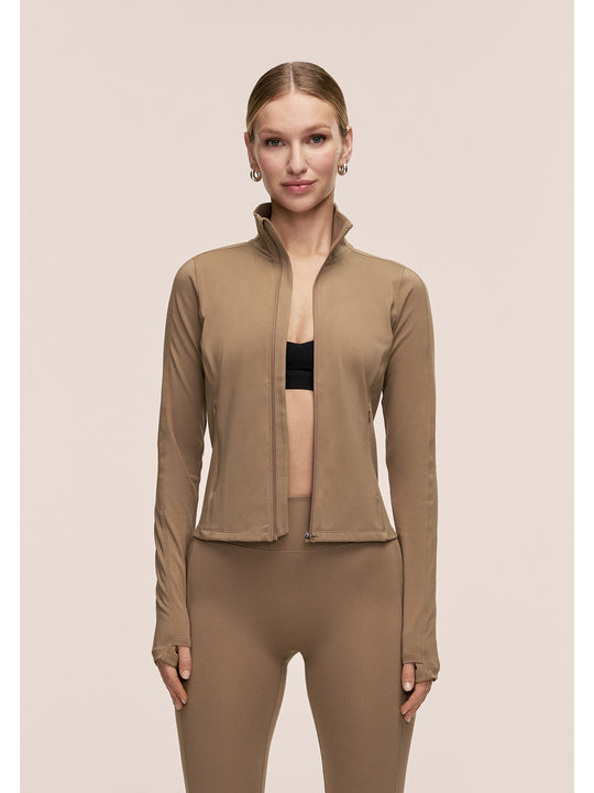 Kurtka damska CASALL Soft Touch Zip Jacket kolor zielony
