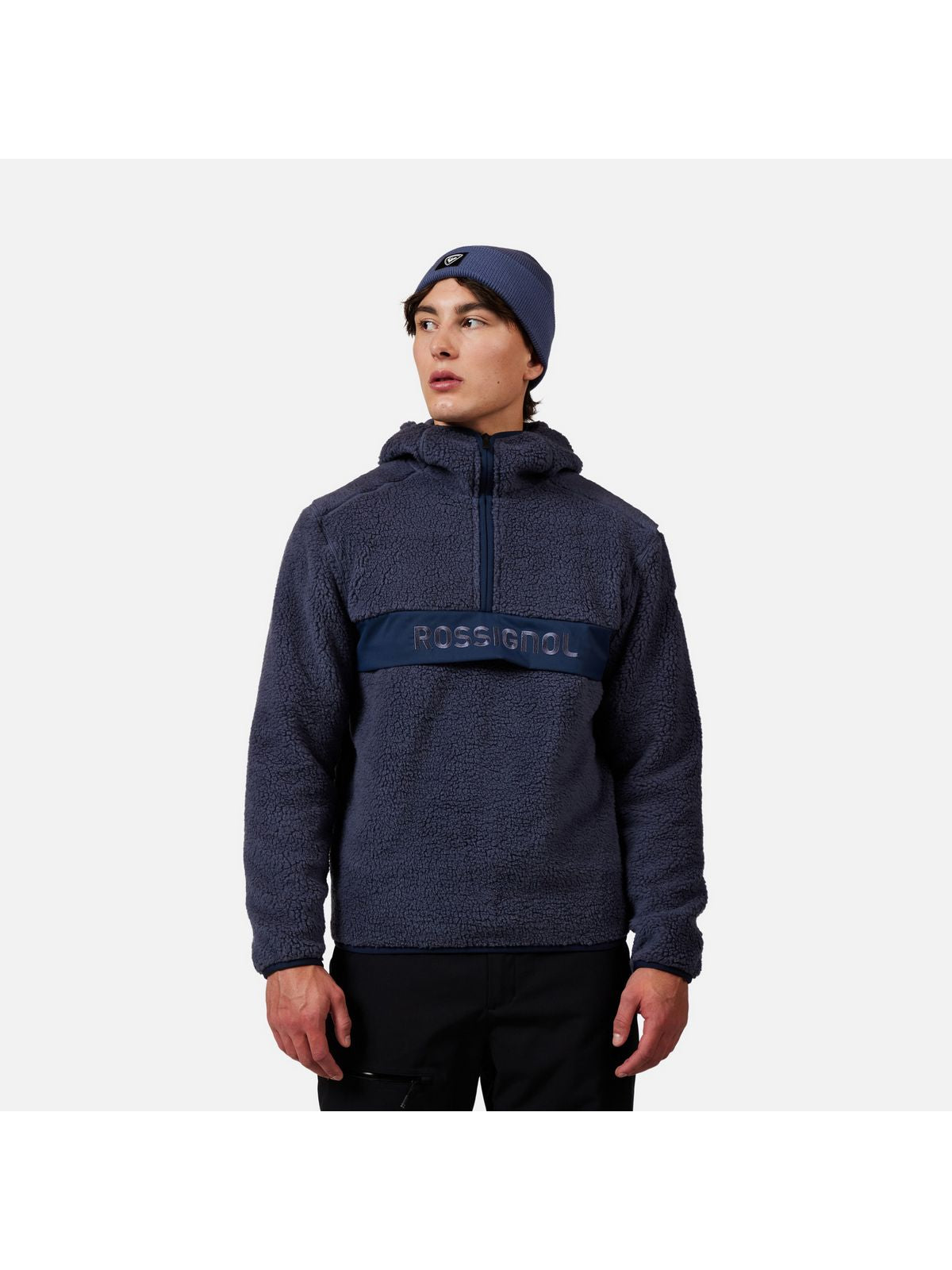 Bluza męska ROSSIGNOL ALLTRACK ANORAK FLEECE niebieska