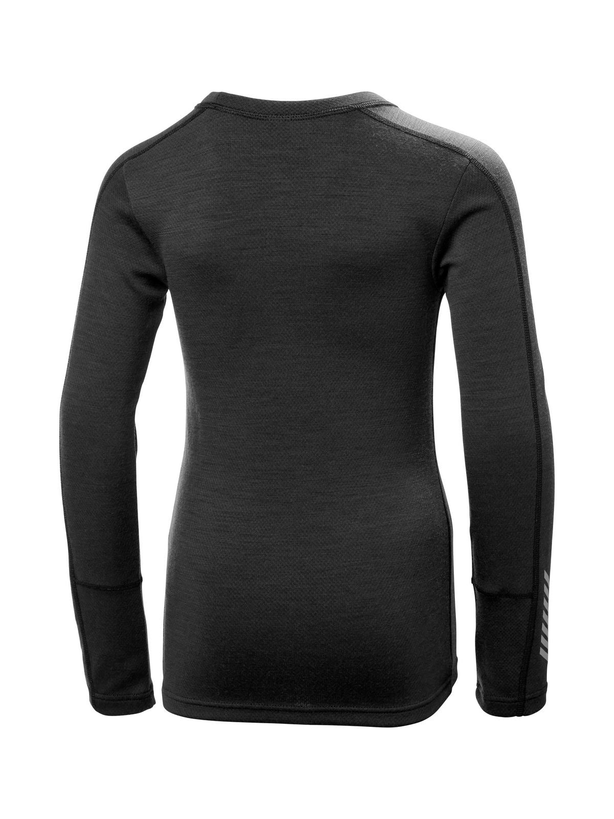 Bielizna termiczna dziecięca HELLY HANSEN JR LIFA MERINO MIDWEIGHT SET czarna