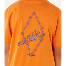 Koszulka chłopięca RIP CURL Eternal Shred Art Tee-Boy pomarańczowa
