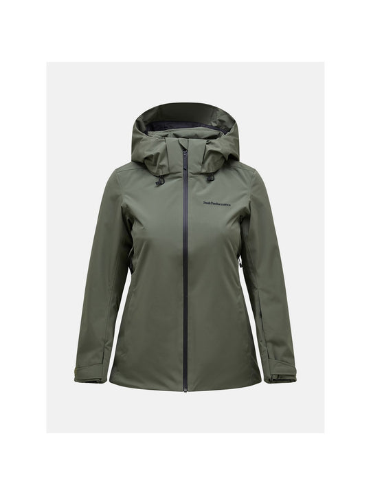 Kurtka narciarska Peak Performance W Anima Jacket zielony - Adventure Sports
