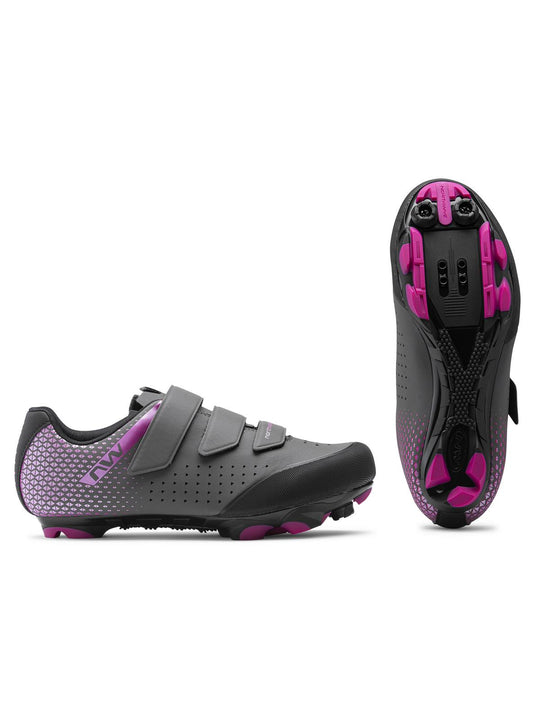 Buty rowerowe damskie NORTHWAVE Origin 2 Wmn ciemny szary/różowy - Adventure Sports
