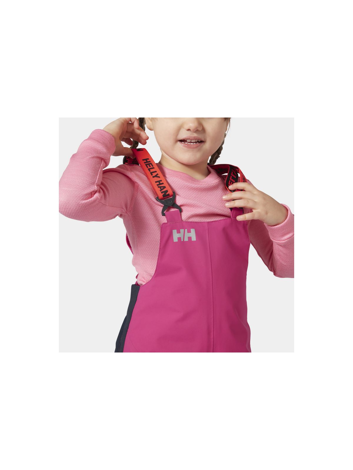 Spodnie narciarskie dla najmłodszych Helly Hansen K Rider 2 Ins Bib różowy - Adventure Sports