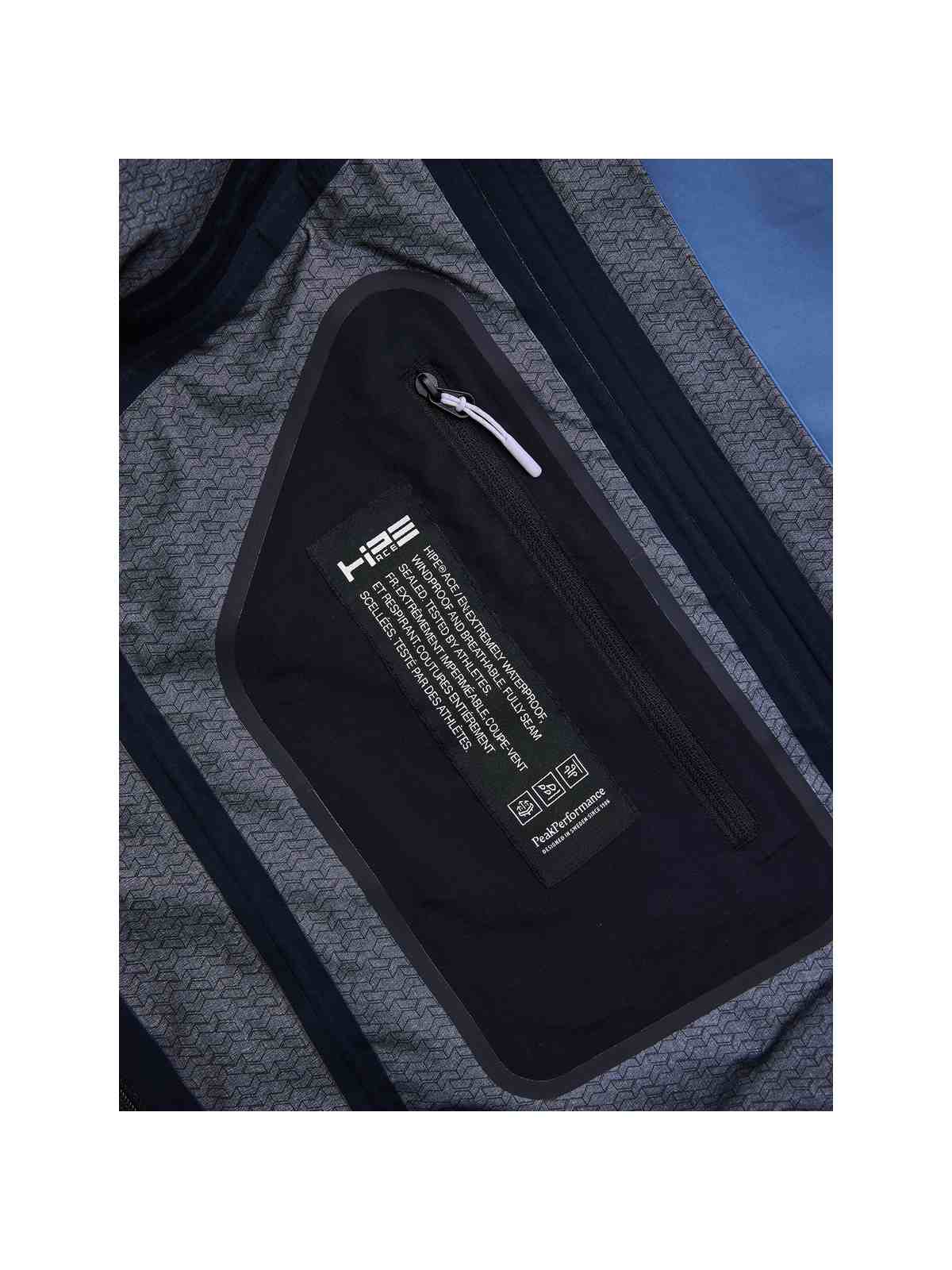 Kurtka narciarska męska PEAK PERFORMANCE Vertec HIPE 3L Shell Jacket niebieska