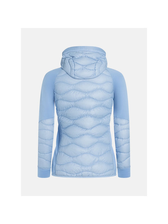 Kurtka damska Peak Performance W Helium Down Hybrid Hood niebieski - Adventure Sports
