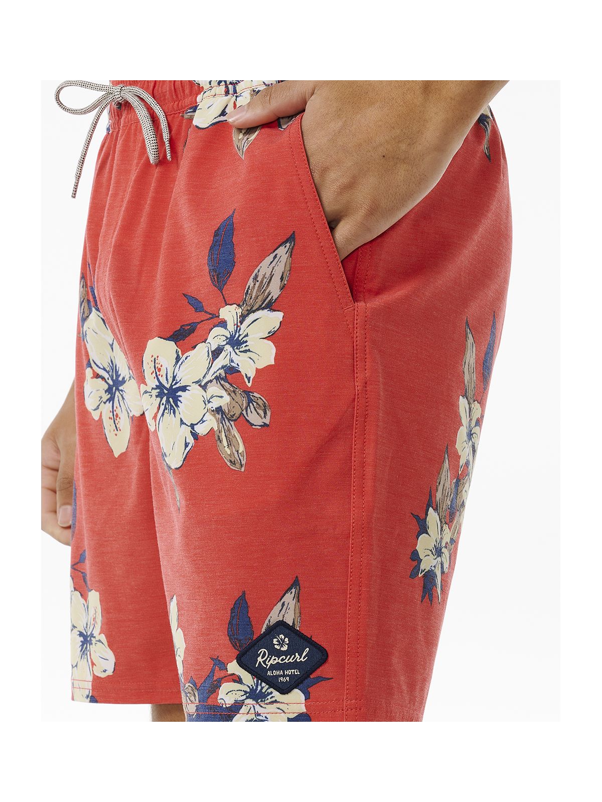 Boardshorty surfingowe męskie RIP CURL Aloha Hotel Volley czerwony - Adventure Sports