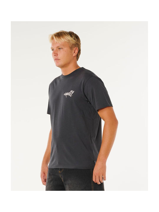 Koszulka męska RIP CURL Inner Visions Hack Tee czarna
