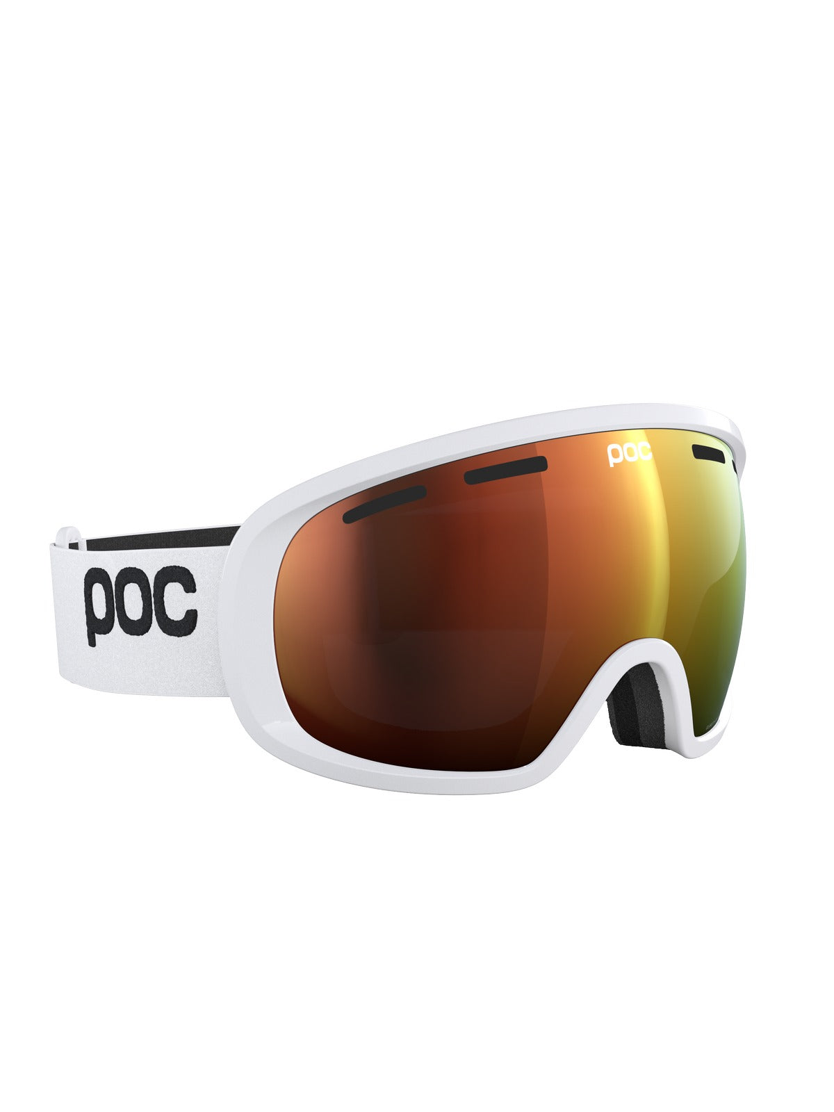 Gogle narciarskie POC Fovea Wide Fit Blixten  biały Cat 2