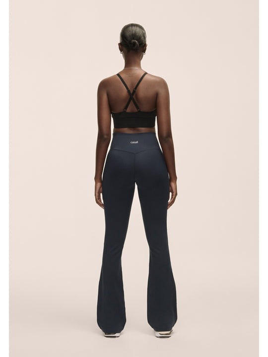 Spodnie damskie Casall Flare High Waist Pant niebieski
