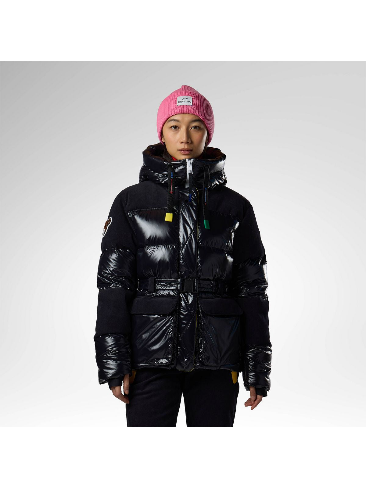 Kurtka narciarska damska ROSSIGNOL W Jcc Corduroy Down Ski Jacket czarna