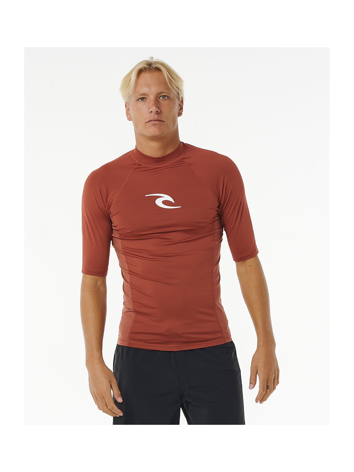 Lycra RIP CURL Waves Upf Perf S/S czerwony - Adventure Sports