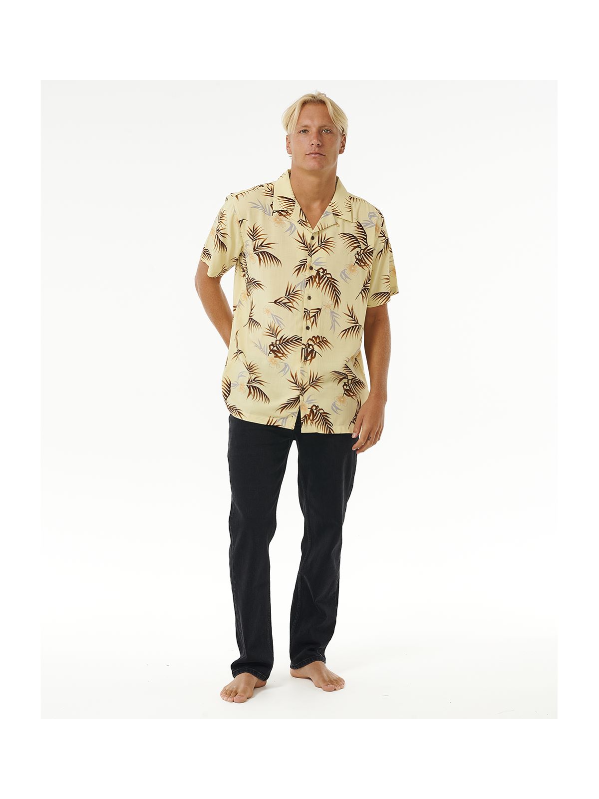 Koszula RIP CURL Surf Revival Floral S/S Shirt żółty - Adventure Sports
