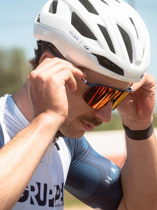 Okulary rowerowe Julbo Density - niebieski / biały / czerwony| Spectron 3 - L - Adventure Sports
