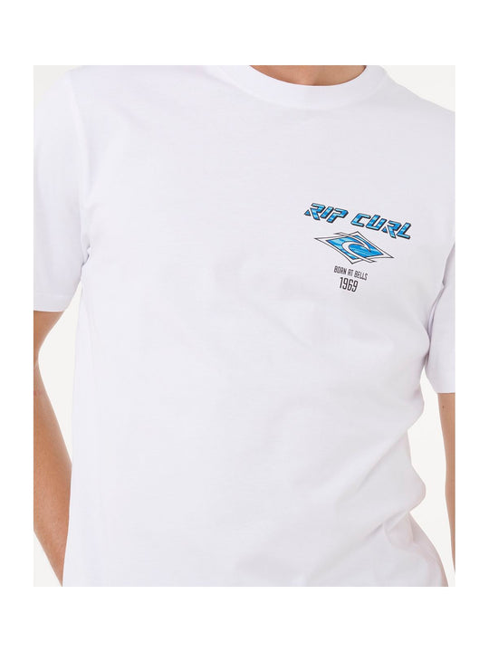 Koszulka RIP CURL Fade Out Icon Tee biała
