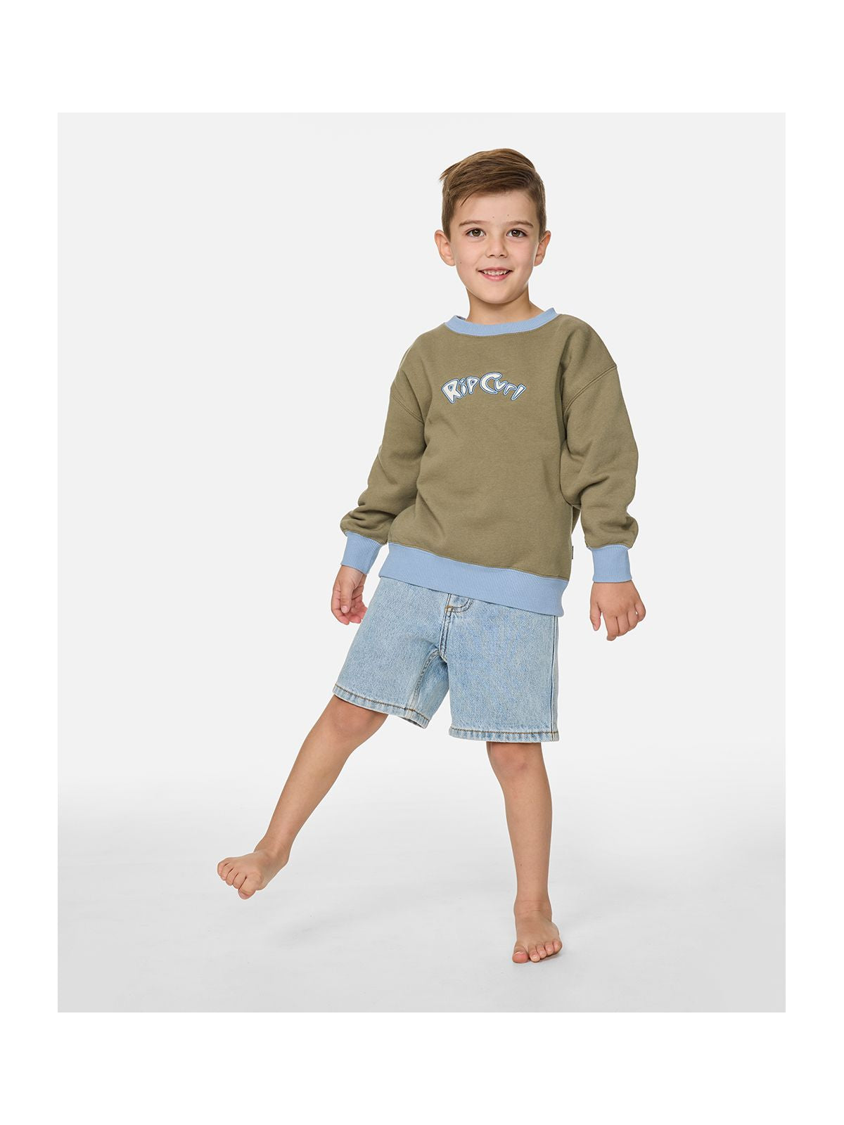 Bluza chłopięca RIP CURL Ride The Wave Crew - Boy zielona
