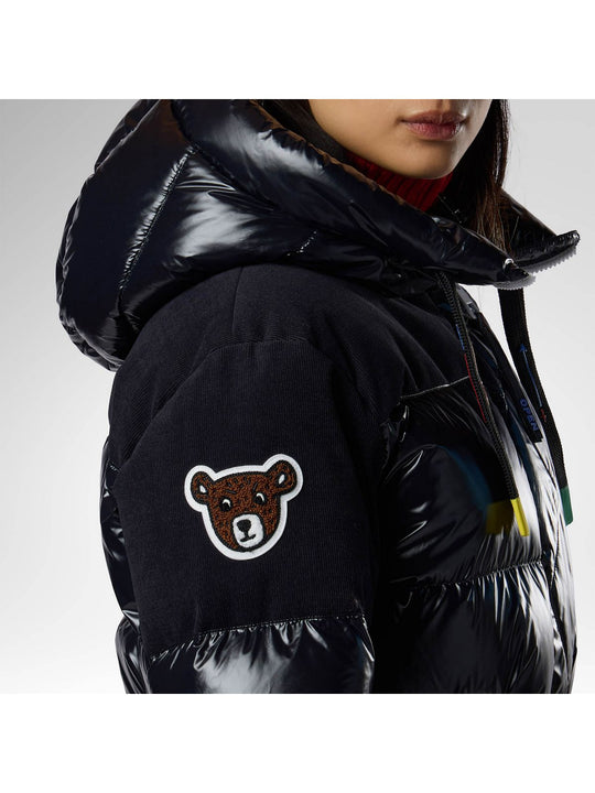Kurtka narciarska damska ROSSIGNOL W Jcc Corduroy Down Ski Jacket czarna
