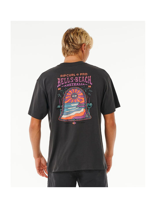 Koszulka RIP CURL Pro 24 Line Up Tee czarny - Adventure Sports
