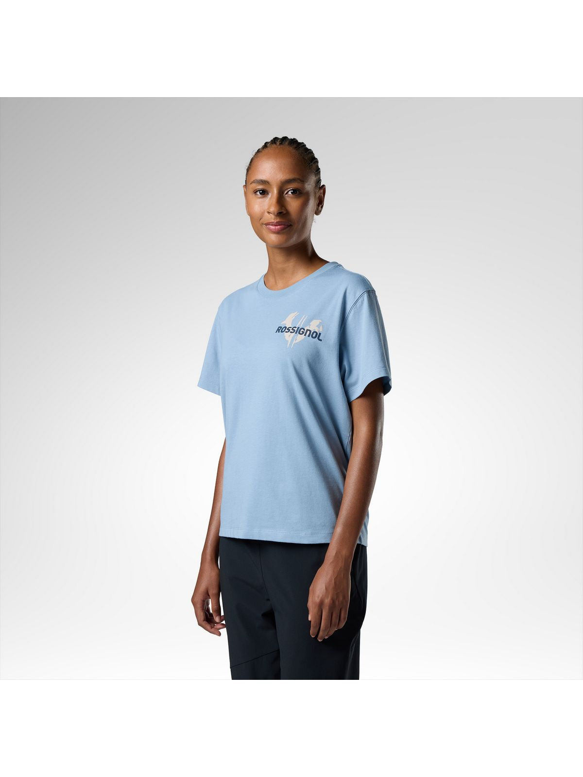 Koszulka damska ROSSIGNOL W Waterfall Relax Tee niebieska