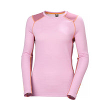 Bielizna termiczna damska HELLY HANSEN W LIFA MERINO MIDWEIGHT CREW różowa
