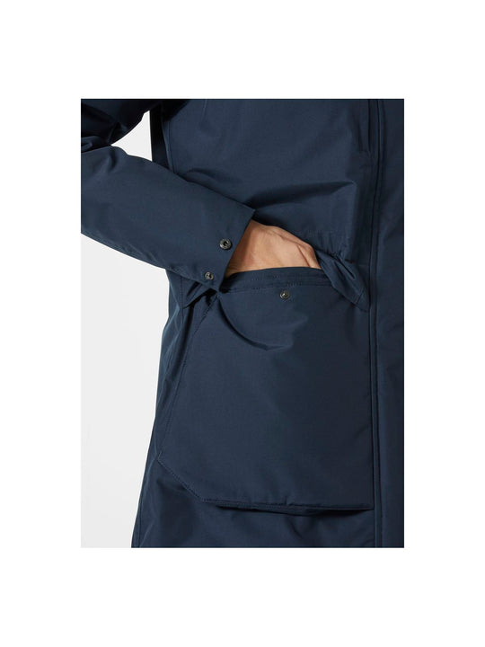 Kurtka damska HELLY HANSEN W Coastal Parka kolor granatowy
