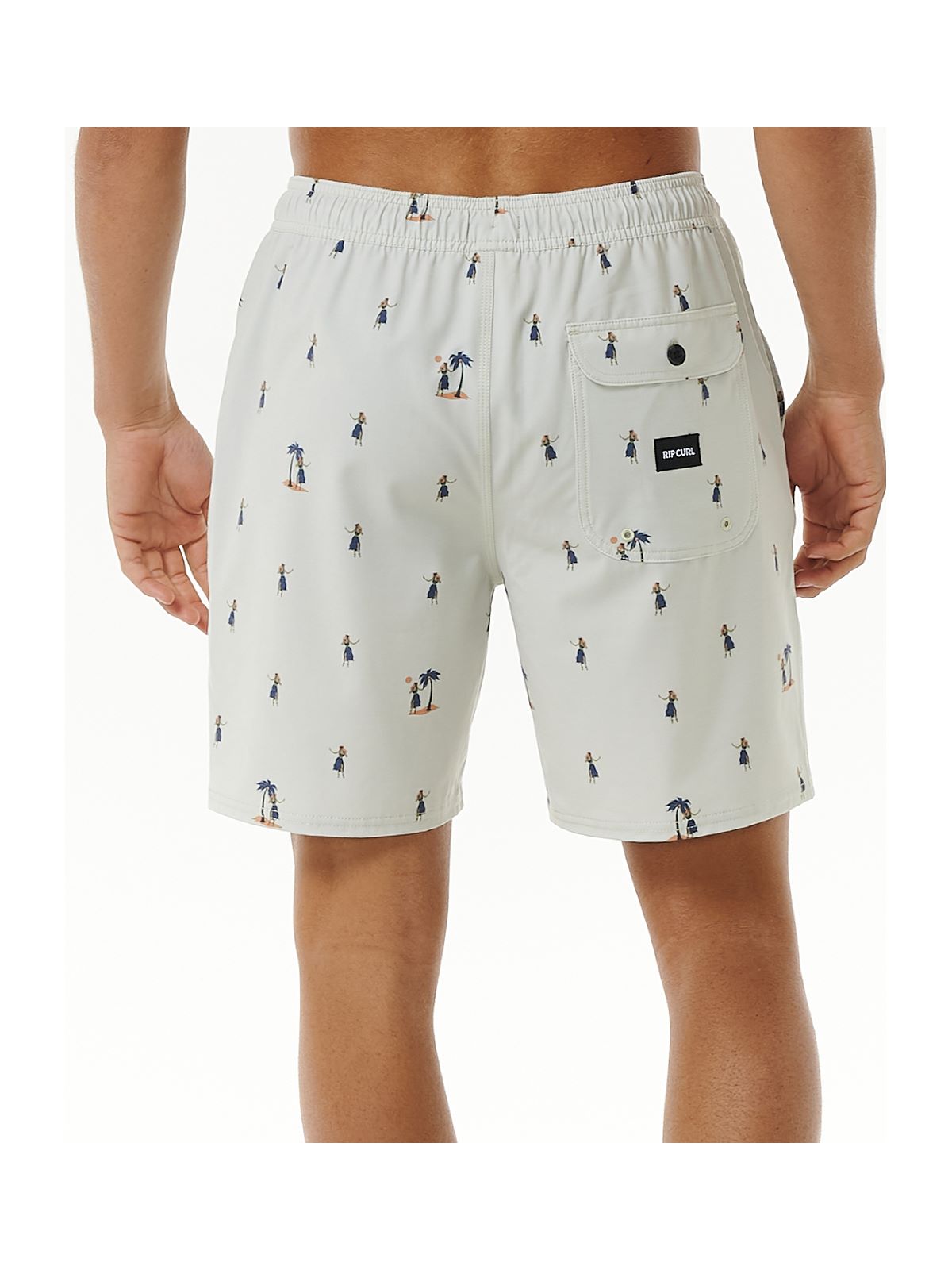 Boardshorty surfingowe męskie RIP CURL Hula Breach Volley białe - Adventure Sports