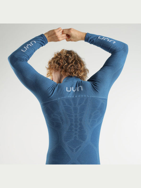 Koszulka UYN Man Elevatyon Biomorph Uw Shirt Long Sl. Turtle Neck niebieski
