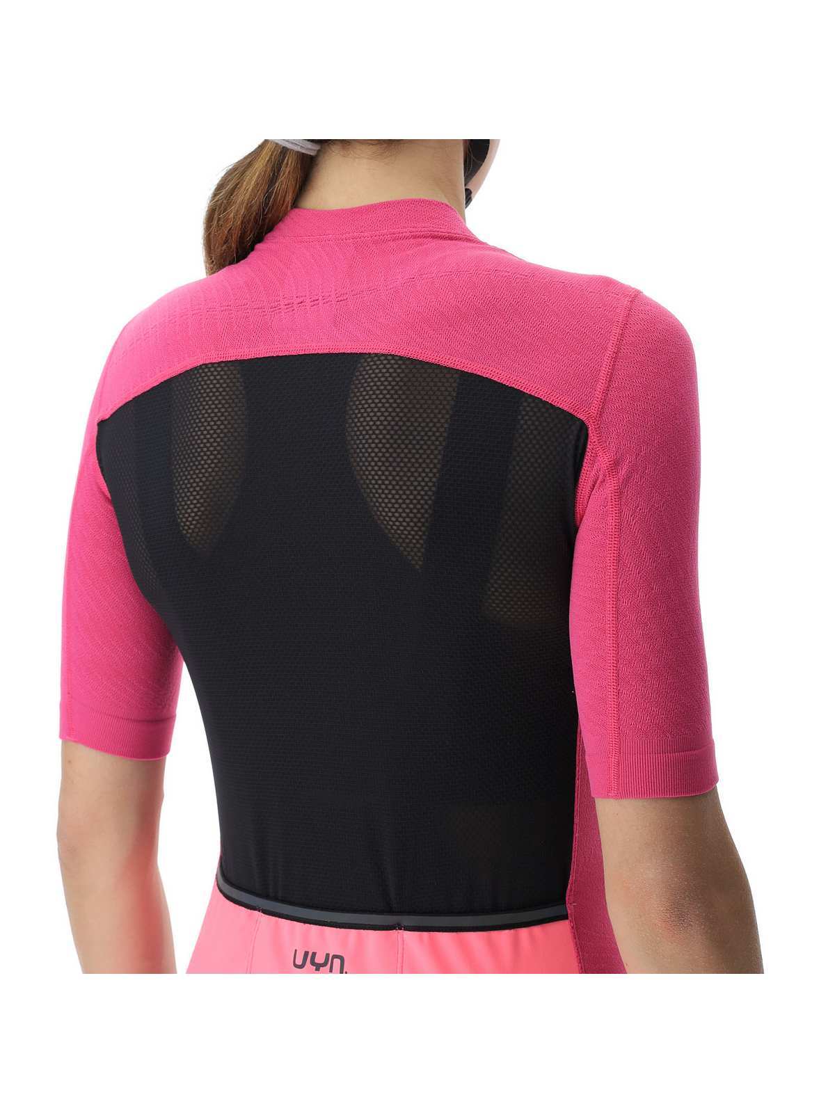 Koszulka rowerowa damska UYN Lightspeed Biking Shirt – Fuxia/Black