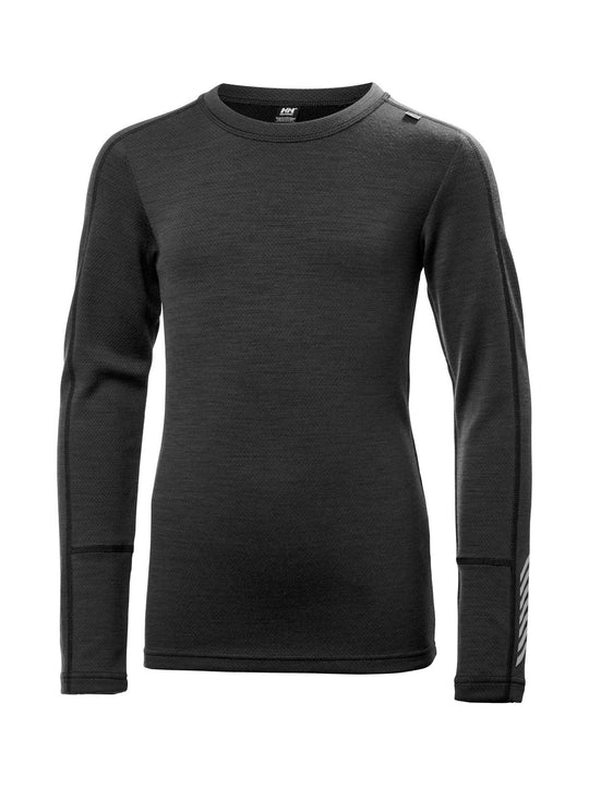 Bielizna termiczna dziecięca HELLY HANSEN JR LIFA MERINO MIDWEIGHT SET czarna
