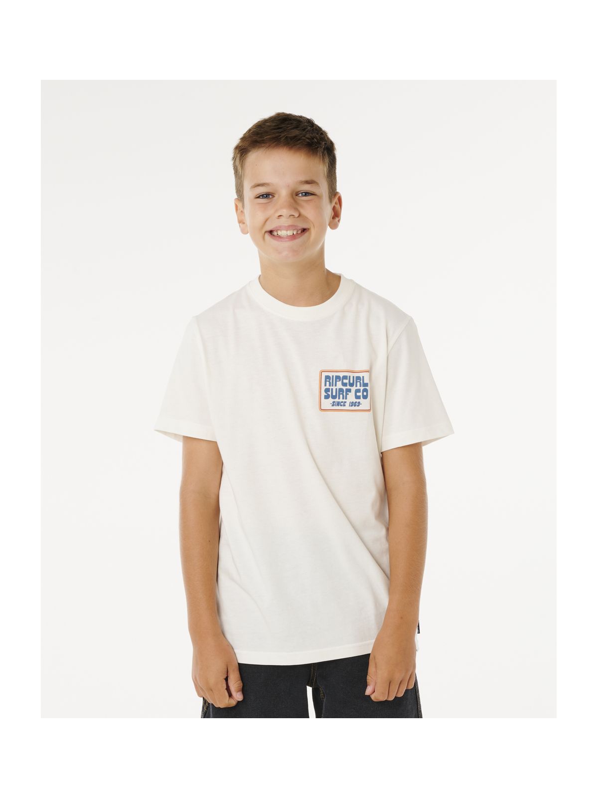 Koszulka chłopięca RIP CURL Pacific Rinse Sunrise Tee-Boy biała