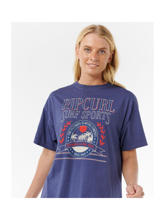 Koszulka RIP CURL SURF DEPT. HERITAGE TEE granatowa

