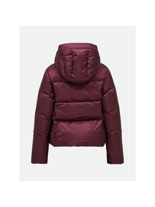 Kurtka narciarska damska PEAK PERFORMANCE Glissade Down Ski Jacket bordowa
