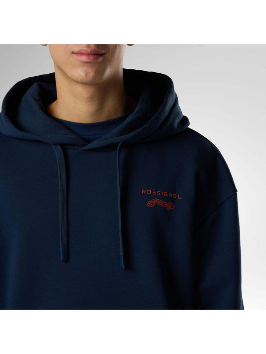 Bluza męska ROSSIGNOL M Waterfall Relax Hoodie niebieska

