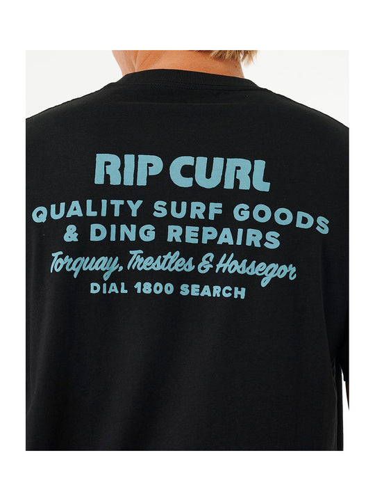 Koszulka RIP CURL Heritage Ding Repairs Tee czarny - Adventure Sports
