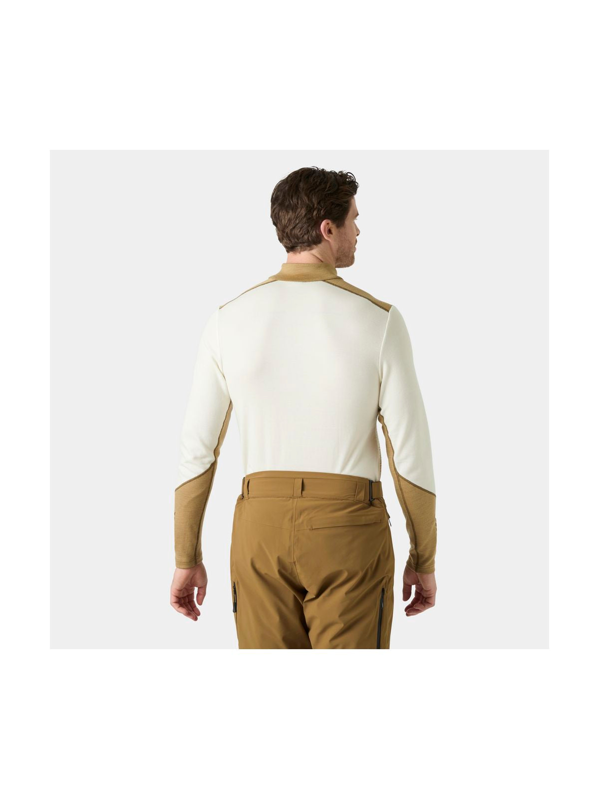 Bielizna termiczna męska HELLY HANSEN LIFA MERINO MIDWEIGHT 1/2 ZIP biała