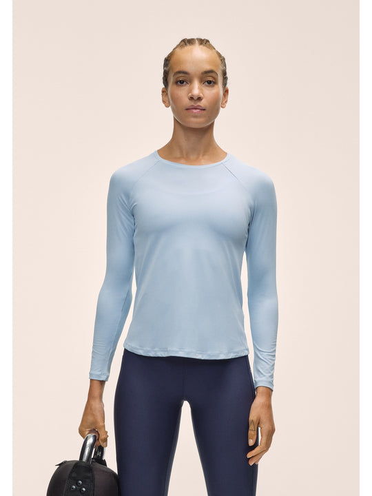 Koszulka treningowa damska CASALL Essential Long Sleeve kolor niebieski
