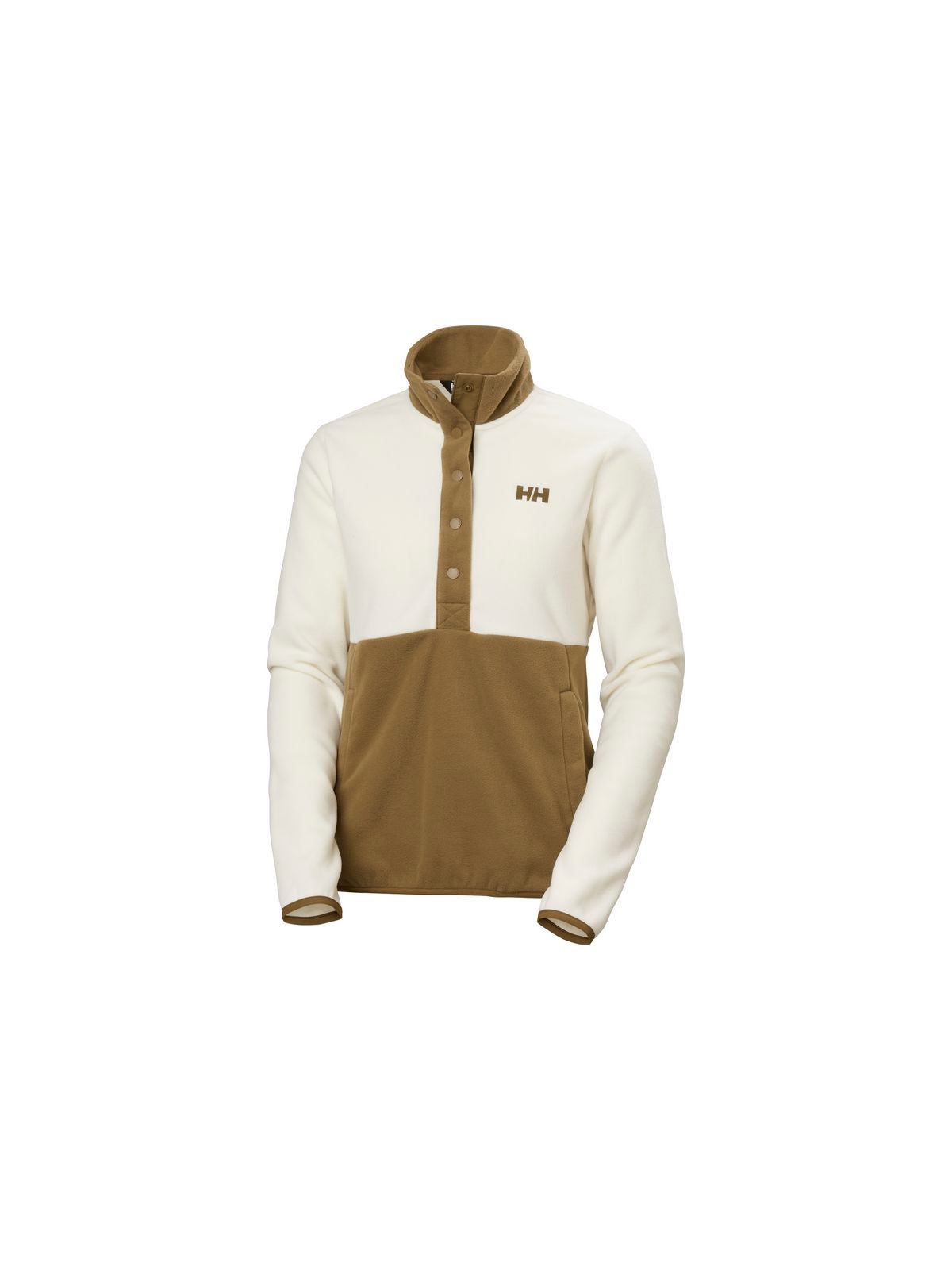 Bluza damska HELLY HANSEN W Daybreaker Snap Pullover kolor brązowy