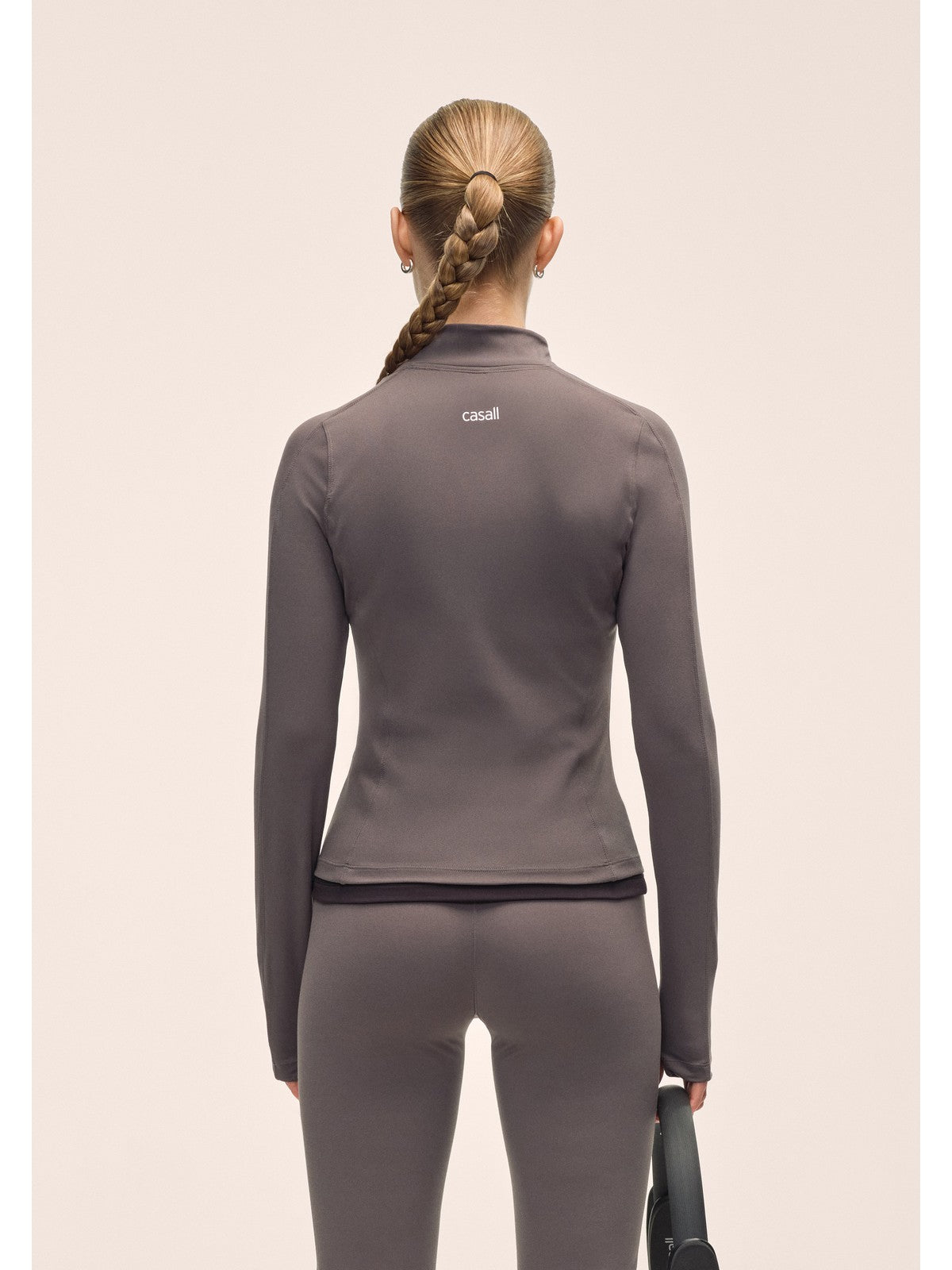 Kurtka damska CASALL Soft Touch Zip Jacket kolor szary