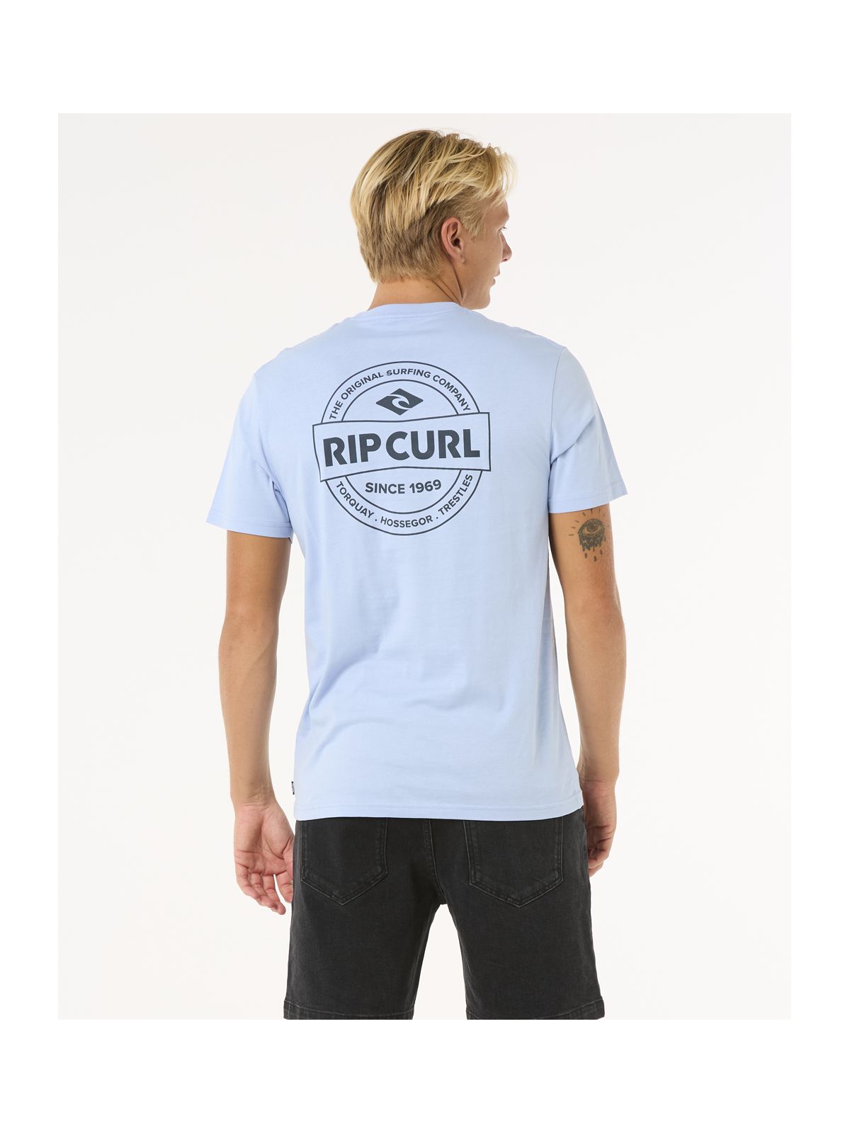 Koszulka męska RIP CURL Staple Tee niebieska