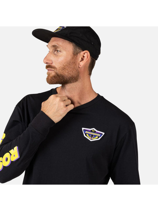 Koszulka unisex ROSSIGNOL SUPER LS TEE czarna
