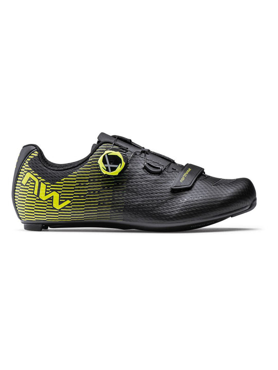 Buty rowerowe NORTHWAVE Storm Carbon 2 czarny żółty - Adventure Sports
