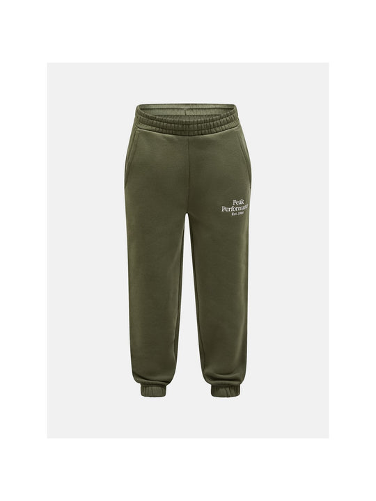 Spodnie dresowe dziecięce Peak Performance Jr Original Pants zielony - Adventure Sports
