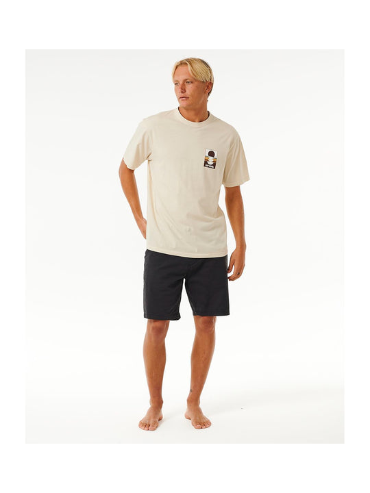 Koszulka RIP CURL Surf Revivial Peaking Tee biały - Adventure Sports
